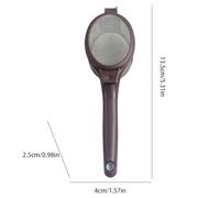 Tea Strainer Spoon - Reusable Coffee Filter, Portable Fine Mesh Infuser | Ergonomic Handle Tool for Coffee Tea Brewing, Juicing Home Kitchen Use, Durable Stainless Steel Spoon for Hot Drinks Beverage