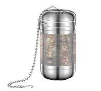 Tea Strainer - Stainless Steel Tea Ball Infuser with Chain | Traditional Twist Mulling Spices Teea Fine Mesh | Loose Fine Mesh Filter Ball Loose for Teapots Cups Mugs