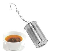 Tea Strainer - Tea Holder Seasoning Filter with Chain Hook | Reusable Stainless Steel Mesh Infuser, Fine Brew Steeping Tool, Loose Leaf Separator for Adult Beginner Elderly Cafe