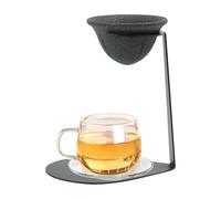 Tea Strainer with Stand, High Precision Straining Tool, Coffee Filter with Metal Stand, for Beginners Adults Beverage Enthusiasts Cafe Bar Home Hotel Restaurant