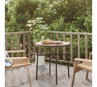 vidaXL Tea Table Brown 45 cm Poly Rattan, Brown