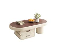 Tea Table - Modern Simple Light Luxury Narrow End Table with Storage Shelf for Living Room and Small Apartment