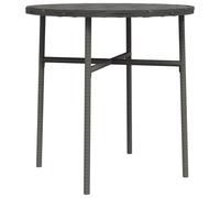 Tea Table Poly Rattan Outdoor Balcony Coffee Round Table Multi Colours vidaXL