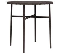 Tea Table Poly Rattan Outdoor Balcony Coffee Round Table Multi Colours vidaXL