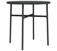 Tea Table Poly Rattan Outdoor Balcony Coffee Round Table Multi Colours vidaXL