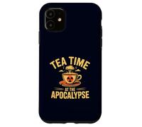 Tea Time at the Apocalypse Nuclear Mushroom Cloud Cup Case for iPhone 11