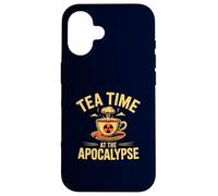 Tea Time at the Apocalypse Nuclear Mushroom Cloud Cup Case for iPhone 16