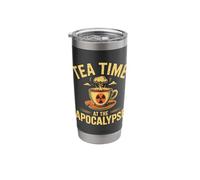 Tea Time at the Apocalypse Nuclear Mushroom Cloud Cup Stainless Steel Insulated Tumbler