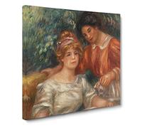 Tea Time by Pierre Auguste Renoir Canvas Print | Gallery Wrapped 30mm Frame Wall Art | 20x20 inches | Ready to Hang | Impressionist Still Life Picture | Living Room Bedroom Lounge Office