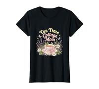 Tea Time Cottage Mom Floral Aesthetic Design T-Shirt