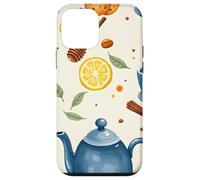 Tea Time Cups Teapot Lemon Honey Cozy Illustration Graphic Case for iPhone 12 mini