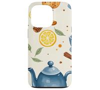 Tea Time Cups Teapot Lemon Honey Cozy Illustration Graphic Case for iPhone 13 Pro