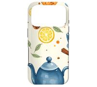 Tea Time Cups Teapot Lemon Honey Cozy Illustration Graphic Case for iPhone 17 Pro