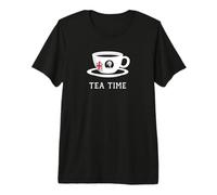 Tea Time Queen Elizabeth II UK Memoriam 1926-2022 Tee Cup Premium T-Shirt