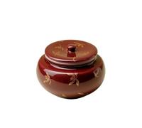 Tea Tin Portable Ceramic Small Tea Can Ceremony Storage Sealed Tea Canister