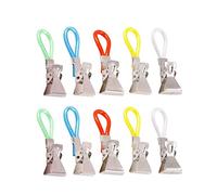 Tea Towel Holder 10 pcs Metal Beach Towel Clips Hangers Sturdy Clothe Storage Hooks for Bathroom,Bedroom, Kitchen, Cabinet & Cupboard