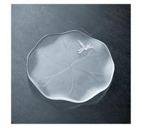 Tea Tray Chinese Style Glass Tray Round Dry Bubble Zen Teapot Suitable for Offices, Restaurants, Teahouses Gongfu Tea Set