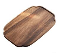 Tea Tray Walnut Wood, Minimalist Chinese Style Dry Brewing Table Single Layer Pot Holder Rectangular Home Teapot Stand(Begonia)