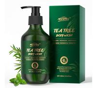 Tea Tree Body Wash, Tea Tree Shower Gel with Peppermint Oil and Coconut Oil, Improve Skin Fungus, Skin Itchy, Jock Itch, Athletes Foot, Eczema & Body Odor, Shower Gel with Pump for Men Women, 300ml