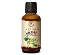 Tea Tree Essential Oil 50ml - Melaleuca Alternifolia Leaf Oil - Australian - 100% Pure & Natural - Undiluted - Great for Beauty - Aromatherapy - Relaxation - Diffuser - Aroma Lamp - Body Care