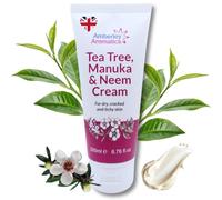 Tea Tree, Manuka & Neem Cream (200ml) -Antibacterial, Anti-fungal, Antiseptic, Anti-Itch, Dry, Chapped & Cracked Skin, Eczema, Psoriasis, Jock Itch, Fungal infections. Fast Effective Relief