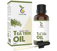Tea Tree Oil 50ml with pipette, vegan - 100% pure tea tree essential oil from Australia - Care for blemished skin, inflammatory skin conditions, anti-pimples and acne