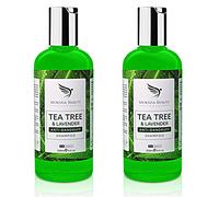 Tea Tree Oil Anti Dandruff Shampoo - 2 Pack Therapeutic Grade | Antifungal for Dry Itchy Flaky Scalp and Hair | Prevents Head Lice Men Women | 250ml