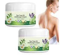 Tea Tree Oil Antifungal Cream, Smoothing Antifungal Cream, Athletes Foot Cream Moisturiser, Relieve Skin Itch & Soothing & Hydrating, Feet & Hand, Natural Anti Fungal Cream (2pcs)