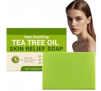 Tea Tree Oil Antifungal Soap Bar,Natural Foot & Body Soap for Skin Fungus,Acne,Odor Control with Coconut Oil,Refreshing Shower Soa/p for Men & Women,Refresh & Cleanse with Natural Herbal Extracts