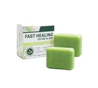Tea Tree Oil Antifungal Soap Bar, Natural Tea Tree Oil Soap, Pure Plant Based Tea Tree Cleansing Soap for Whole Body Daily Cleaning, Sports Shower And Long Term Skin Health Maintenance (2Pc)