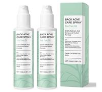 Tea Tree Oil Back Acne Spray - 0.02% Salicylic Acid, effectively clears back and shoulder acne, unclogs pores, gently cares for sensitive skin, 100ml