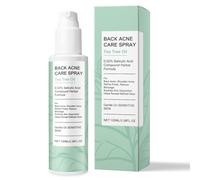Tea Tree Oil Back Acne Spray - 0.02% Salicylic Acid, effectively clears back and shoulder acne, unclogs pores, gently cares for sensitive skin, 100ml