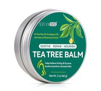 Tea Tree Oil Balm, Help Dry, Itchy & Fungal-Prone Skin, Suitable for Athlete’s Foot, Jock Itch, Ringworm, Tinea Versicolor & Seborrheic Dermatitis, Hydrating Formula Cream with Aloe Vera, Lavender