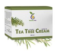 Tea Tree Oil Cream 100ml, 100% organic & vegan, natural cosmetics care for blemished skin, inflammatory skin conditions, anti-pimples and acne