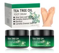 Tea Tree Oil Cream Athletes Foot Creams 2Pcs Repairs Cracked Heels - Moisturizes & Softens for Dry, Calloused Feet, Fast-Absorbing Tea/tree Cracked Heel Hard Skin Remover For Women
