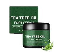 Tea Tree Oil Foot Cream, Intensive Foot Repair Cream, Heals and Moisturizes, Softens Rough Skin and Calluses, for Dry Cracked Heels and Feet