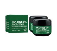 Tea Tree Oil Foot Cream, Tea Tree Oil for Cracked Heels and Calluses, Nourishing and Moisturising, Intensive Foot Balm for Repair, Suppleness and Renewal of Dry, Rough Feet