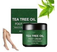 Tea Tree Oil Foot Mask Cream for Dry Cracked Feet, Athletes Foot, Nail Fungus, Jock Itch, Ringworm, 2026 New Tea Tree Oil Foot Cream, Foot Cream for Cracked Heels And Dry Skin (1)