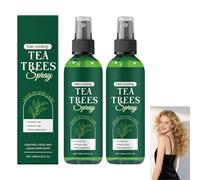 Tea Tree Oil Leave-In Conditioner Spray, Hydrating Spray for Frizzy and Dandruff, Natural & Refreshing for Hair & Skin, Moisturizes, Detangles, and Smooth Itchy, Nourishing Dry and Flaky Hair (2pcs)