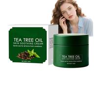 Tea Tree Oil Skin Soothing Cream, Natural Moisturiser for Itchy Dry Skin, Hydrating Body Lotion with Aloe Vera & Lavender, Gentle Calming Cream for Redness, Sensitive Skin & Daily Care (1pcs)