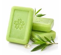 Tea Tree Oil Soap Bar - 3PCS Cleansing Face and Body Bar for Oily and Combination Skin, Plant-Based Formula with Tea Tree Essential Oil