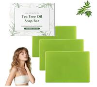 Tea Tree Oil Soap Bar,Tea Tree Face Wash,Hydrating Body Wash,Daily Deep Cleansing,Purification&Odor Management,While Locking in Moisture and Keeping Skin Fresh,Natural Organic Bar Soap (3PCS)