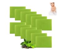 Tea Tree Oil Soap, Gentle Exfoliating Bar Soap, Cleans Pores, Purifying Body Bar With Tea Tree & Coconut Oil, Soothing Hydrating Body Wash for Clear Healthy Skin Men & Women (12PCS)