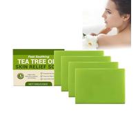 Tea Tree Oil Soap - Gentle Plant-Based Formulas, Helps Skin Irritation, Deeply Cleansing, Suitable for Sensitive Skin, Antibacterial Body Soap for Breakout Prevention,For Men and Women (4PCS)