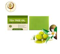 Tea Tree Oil Soap-Plant-Based Formulation For Face & Body, Tea Tree Bar For Foot & Body Odor Control, Suitable As Mens Soaps Bar, Hand Cleansing Soap Bars, Travel For Men & Women (1)