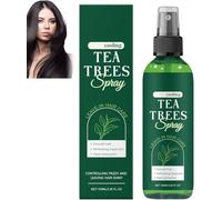 Tea Tree Oil Spray for Hair,Tea Tree Oil Leave-In Conditioner Spray,soothes dryness itchy scalp and fights dandruff,Lightweight Formulation