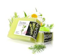 Tea Tree Soap Bar, Natural Tea Tree Oil Soap for Face Body Hand, Controls Oil, Clears Pores, Prevents Breakouts, Soothes Fresh Skin (1)