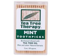 Tea Tree Therapy Tea Tree Toothpicks 100 Picks (Pack Of 12)