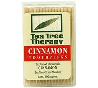 Tea Tree Therapy Toothpicks, Cinnamon, 100 Count