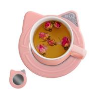 Tea Warmer for Desk | Milk and Water Heater with Intelligent Fast Heating and Temperature Control, Heating Plate for Office Desk Cups, for Hot Drinks in the Office Camping